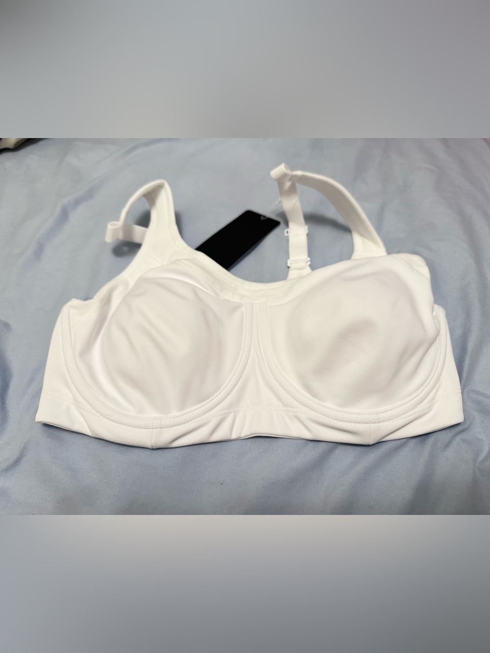 SYROKAN A269 High Impact Underwire Sports Bra White 36C NWT